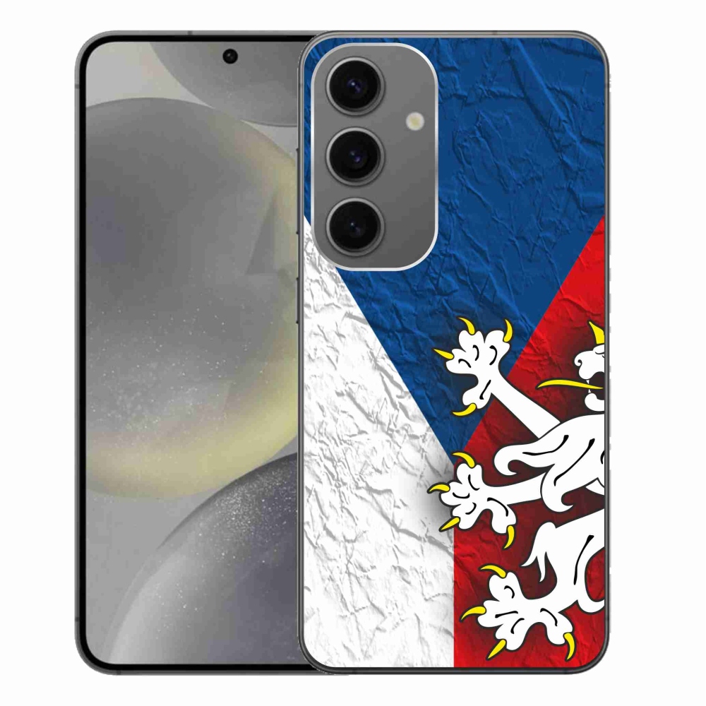 Gélový kryt mmCase na Samsung Galaxy S24+ - česká vlajka 1