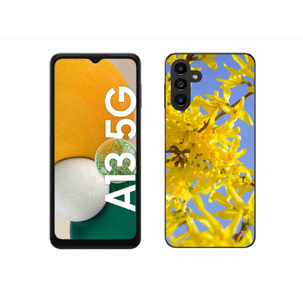 Gélový kryt mmCase na Samsung Galaxy A13 5G - žlté kvety