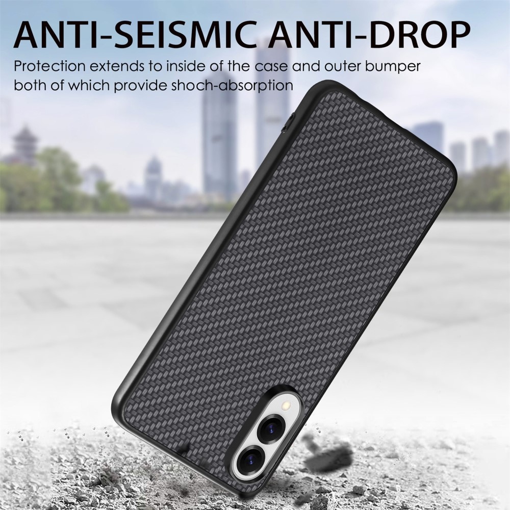 Coat gélový obal s umelou kožou a pevným chrbtom na Samsung Galaxy S25 Edge - čierny