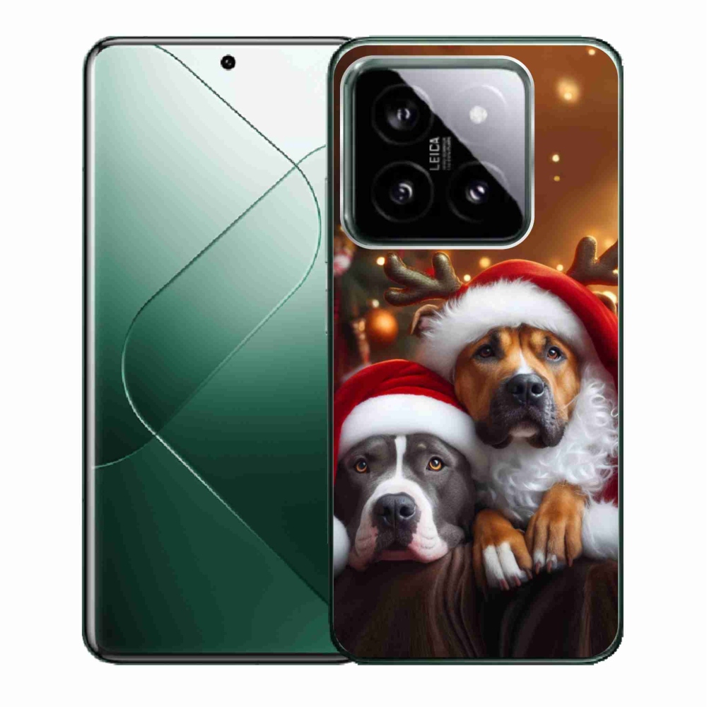 Gélový kryt mmCase na Xiaomi 14 - vianočné psy