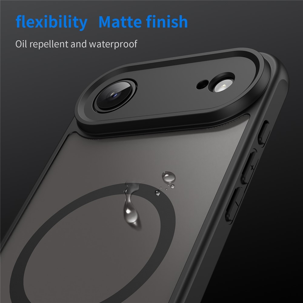 Case matný gélový obal s MagSafe na iPhone 17 Air - čierny