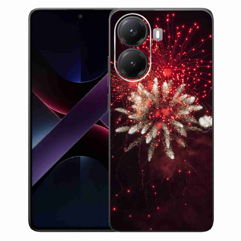 Gélový kryt mmCase na Xiaomi Poco X7 Pro 5G - ohňostroj