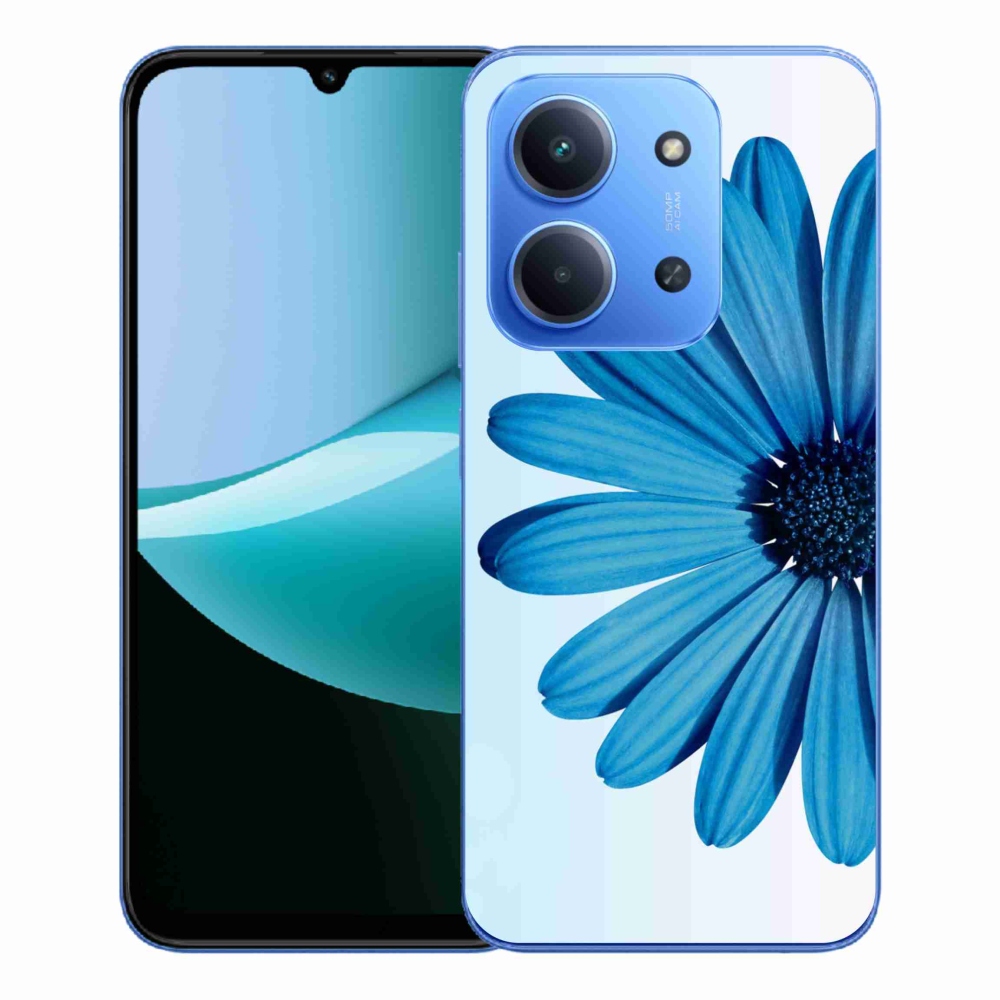 Gélový kryt mmCase na Xiaomi Redmi 15C 4G/5G (173mm) - modrá margaréta
