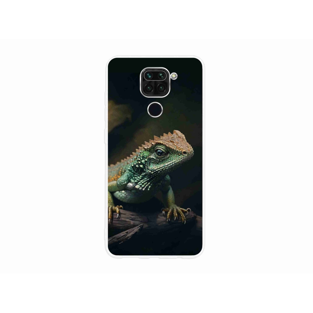 Gelový kryt mmCase na Xiaomi Redmi Note 9 - ještěr