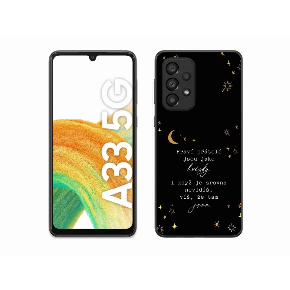 Gélový kryt mmCase na Samsung Galaxy A33 5G - citát 6 čierne pozadie