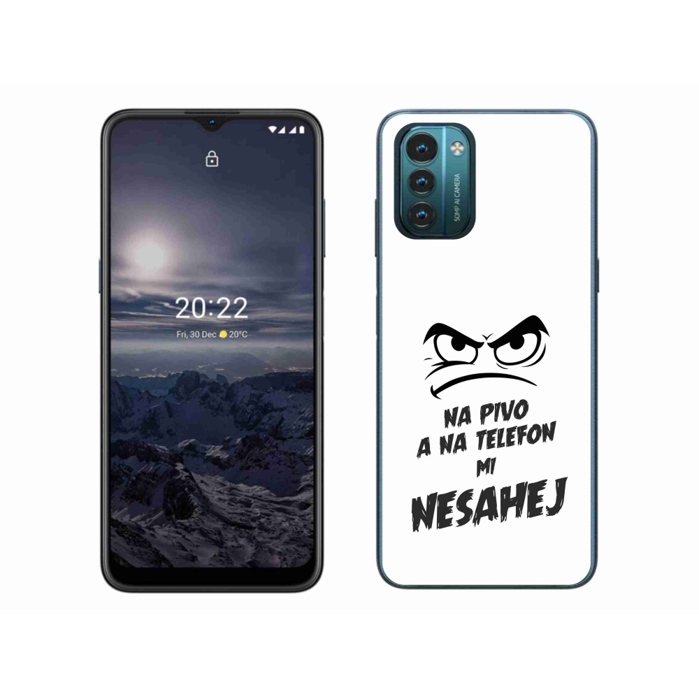 Gélový kryt mmCase na Nokia G11/G21 - pivný motív 2 biele pozadie