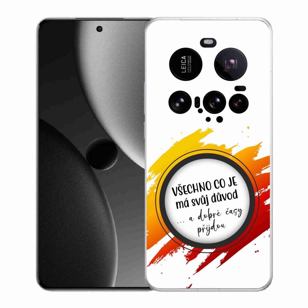 Gélový kryt mmCase na Xiaomi 15 Ultra - citát 3 biele pozadie