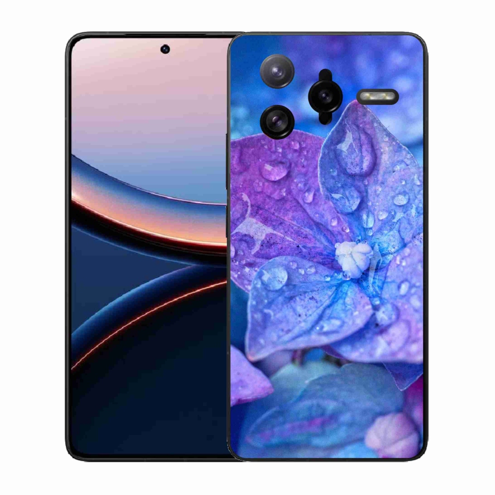 Gélový kryt mmCase na Xiaomi Poco F7 Ultra - fialový kvet