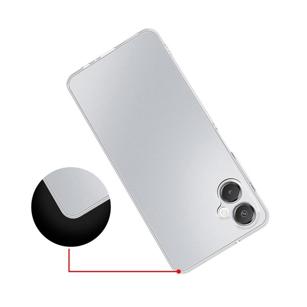 Priehľadný gélový obal na Samsung Galaxy A07 4G - priehľadný