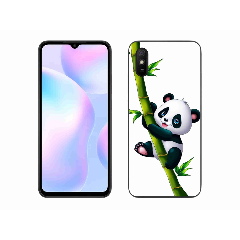 Gélový kryt mmCase na Xiaomi Redmi 9AT - panda na bambuse