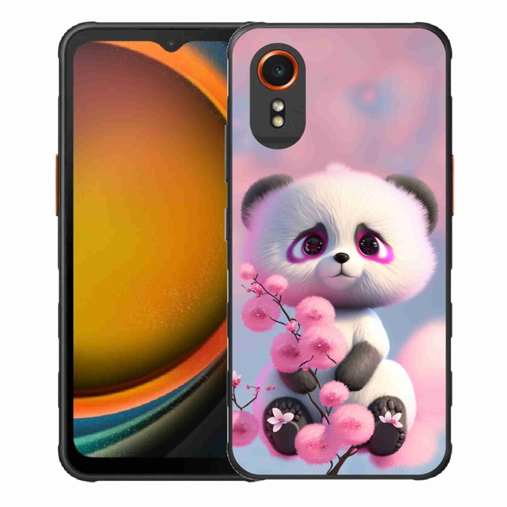 Gélový kryt mmCase na Samsung Galaxy Xcover 7 - roztomilá panda 1