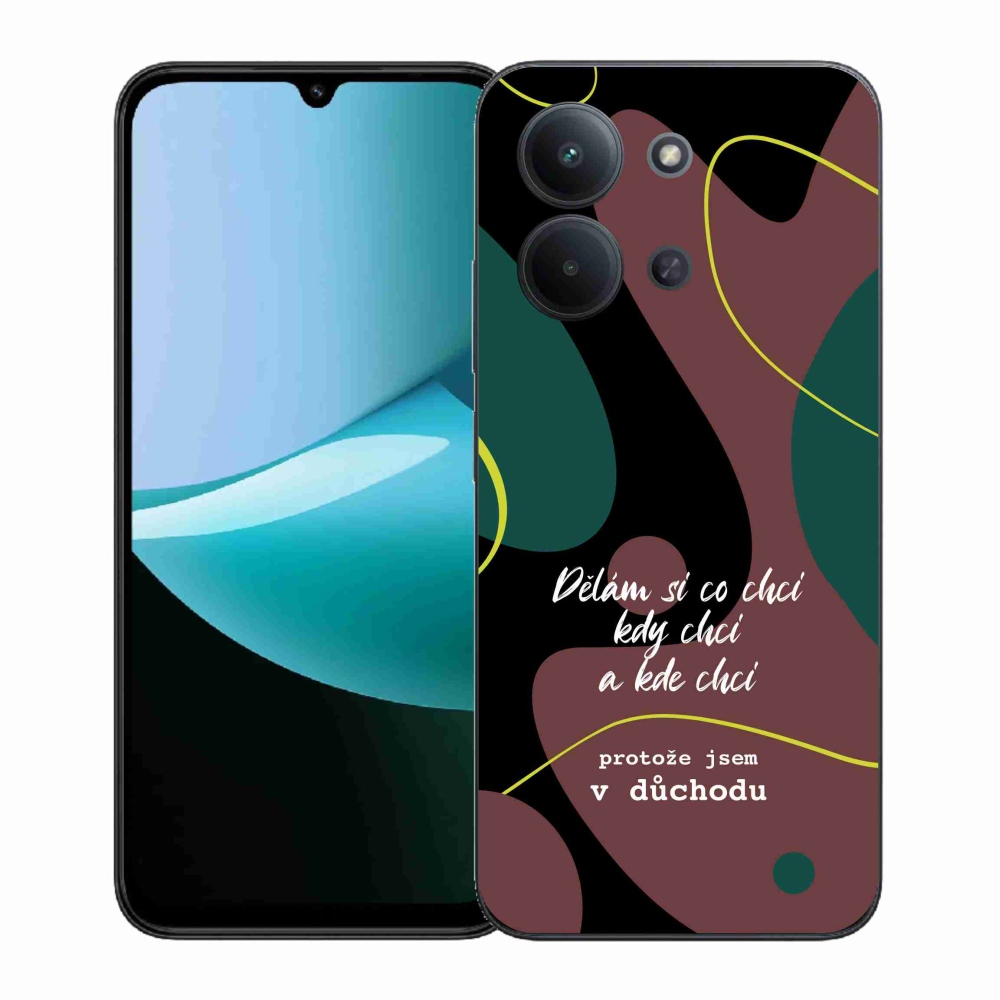 Gélový kryt mmCase na Xiaomi Redmi 15C 4G (171mm)/Poco C85 4G (171mm) - vtipný text 10 čierne pozadie
