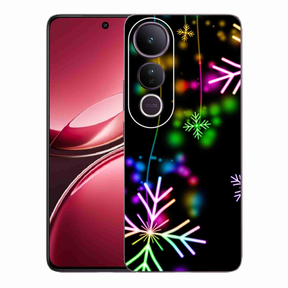 Gélový kryt mmCase na Vivo V50 Lite 4G/5G - farebné vločky