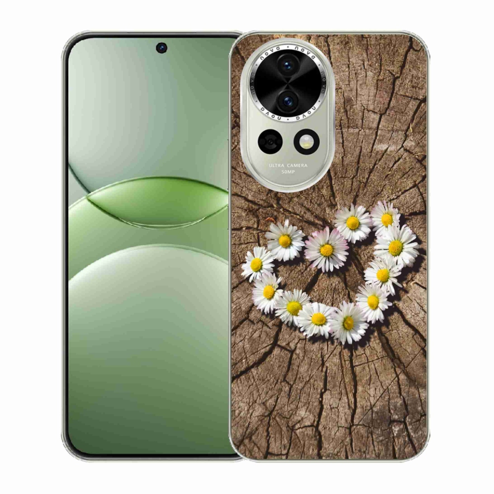 Gélový kryt mmCase na Huawei Nova 13 5G - srdce z margaréty