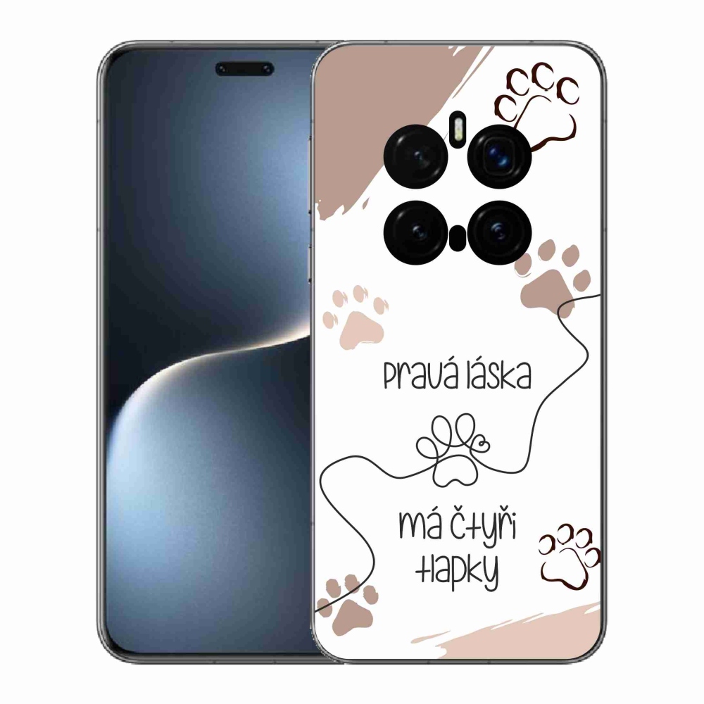 Gélový kryt mmCase na Honor Magic 7 Pro 5G - psí motív 1 biele pozadie