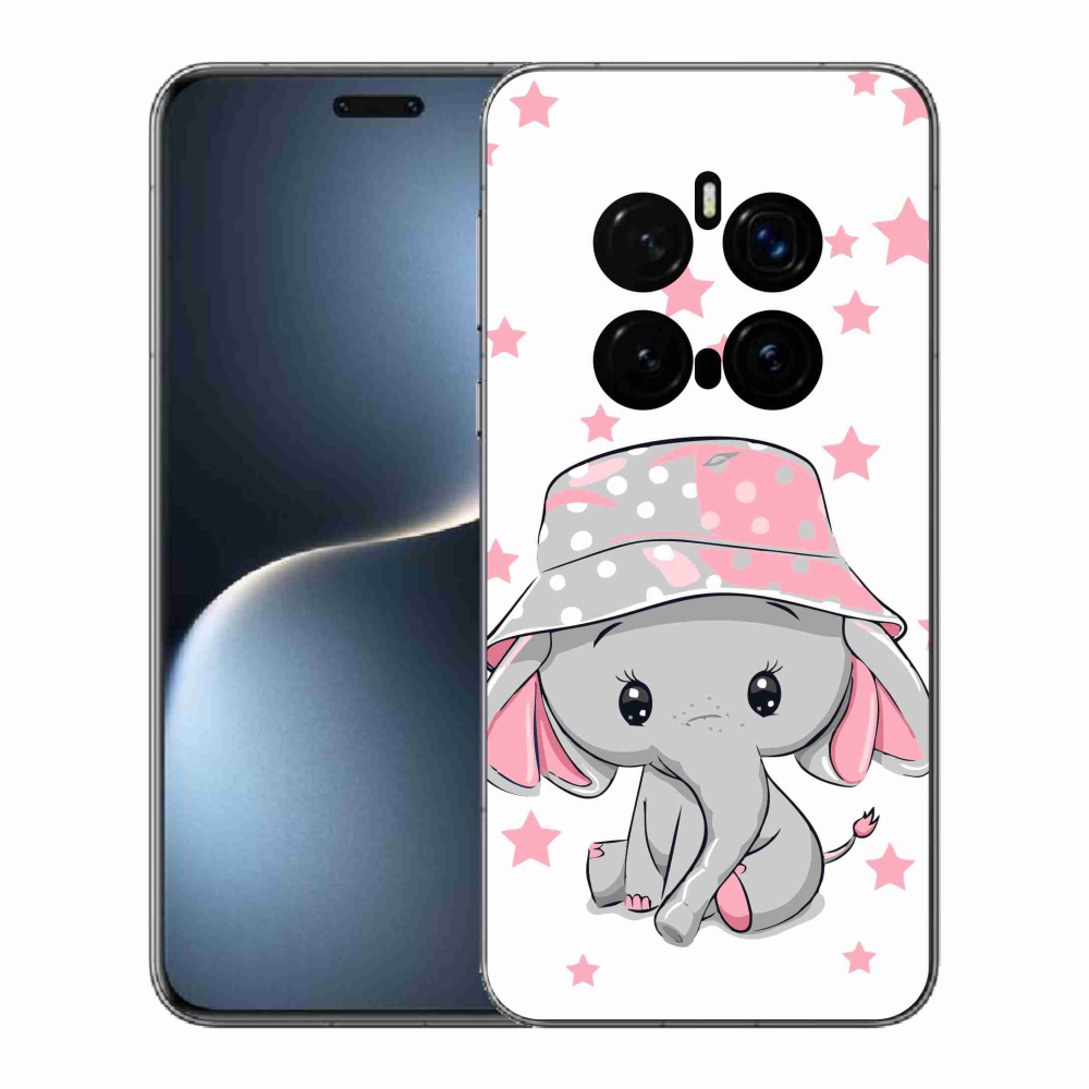 Gélový kryt mmCase na Honor Magic 7 Pro 5G - ružový slon