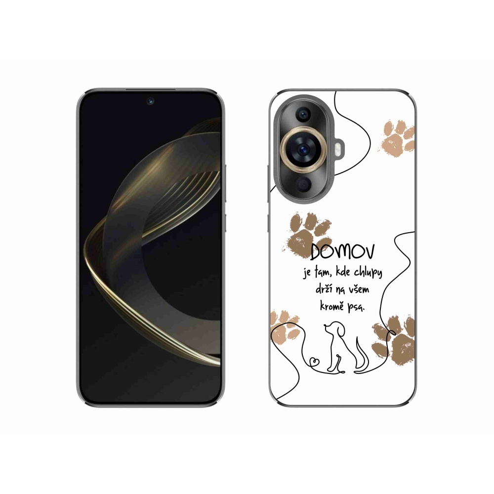 Gélový kryt mmCase na Huawei Nova 11 - psí motív biele pozadie