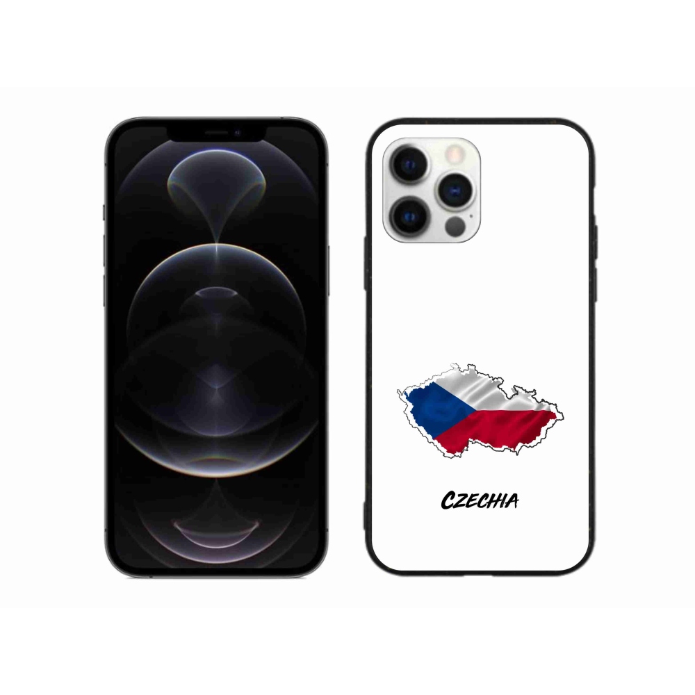 Gélový kryt mmCase na iPhone 12 Pro Max - Czechia biele pozadie