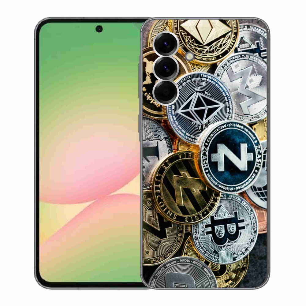 Gélový kryt mmCase na Samsung Galaxy A56 5G - kryptomeny