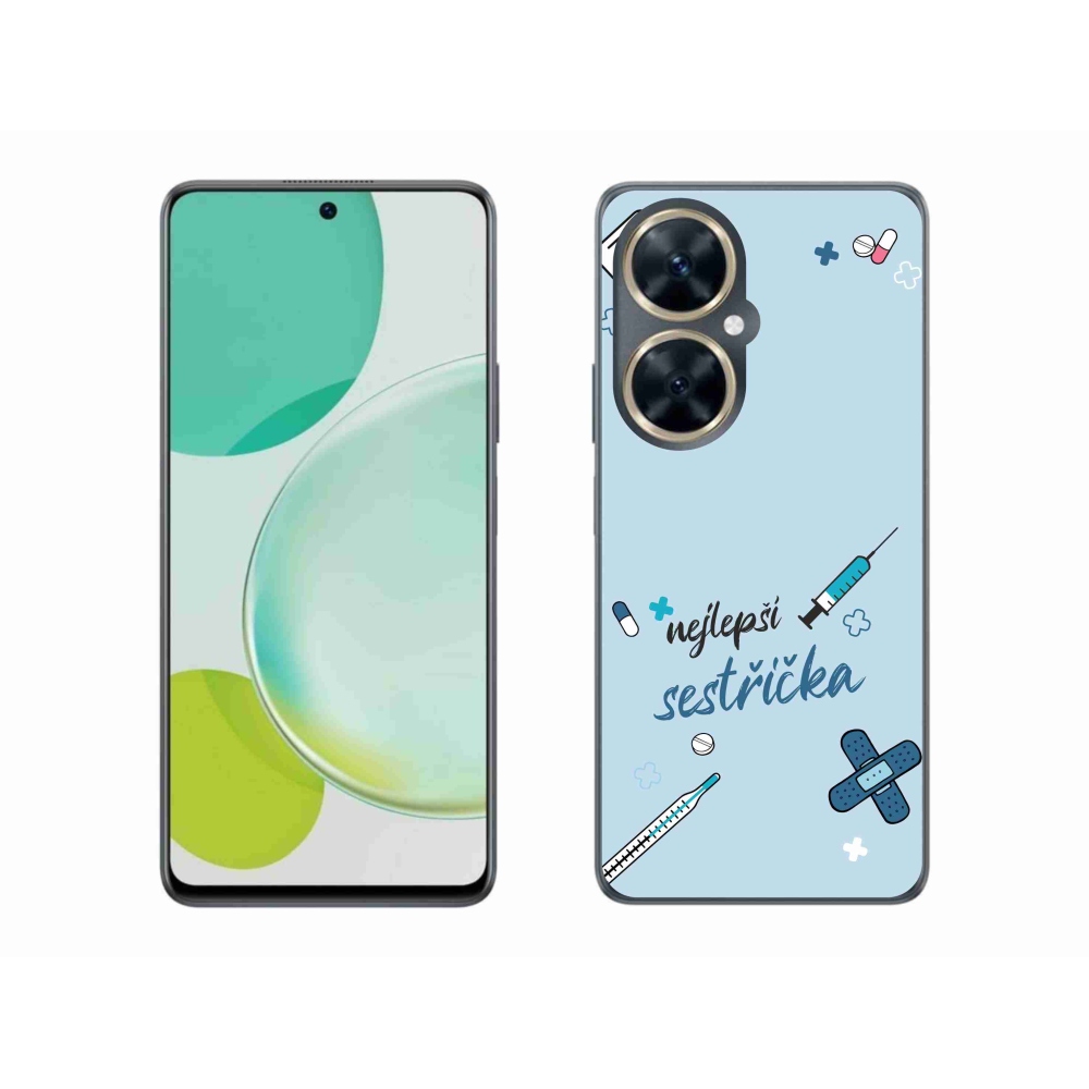 Gélový kryt mmCase na Huawei Nova 11i - najlepšia sestrička modré pozadie