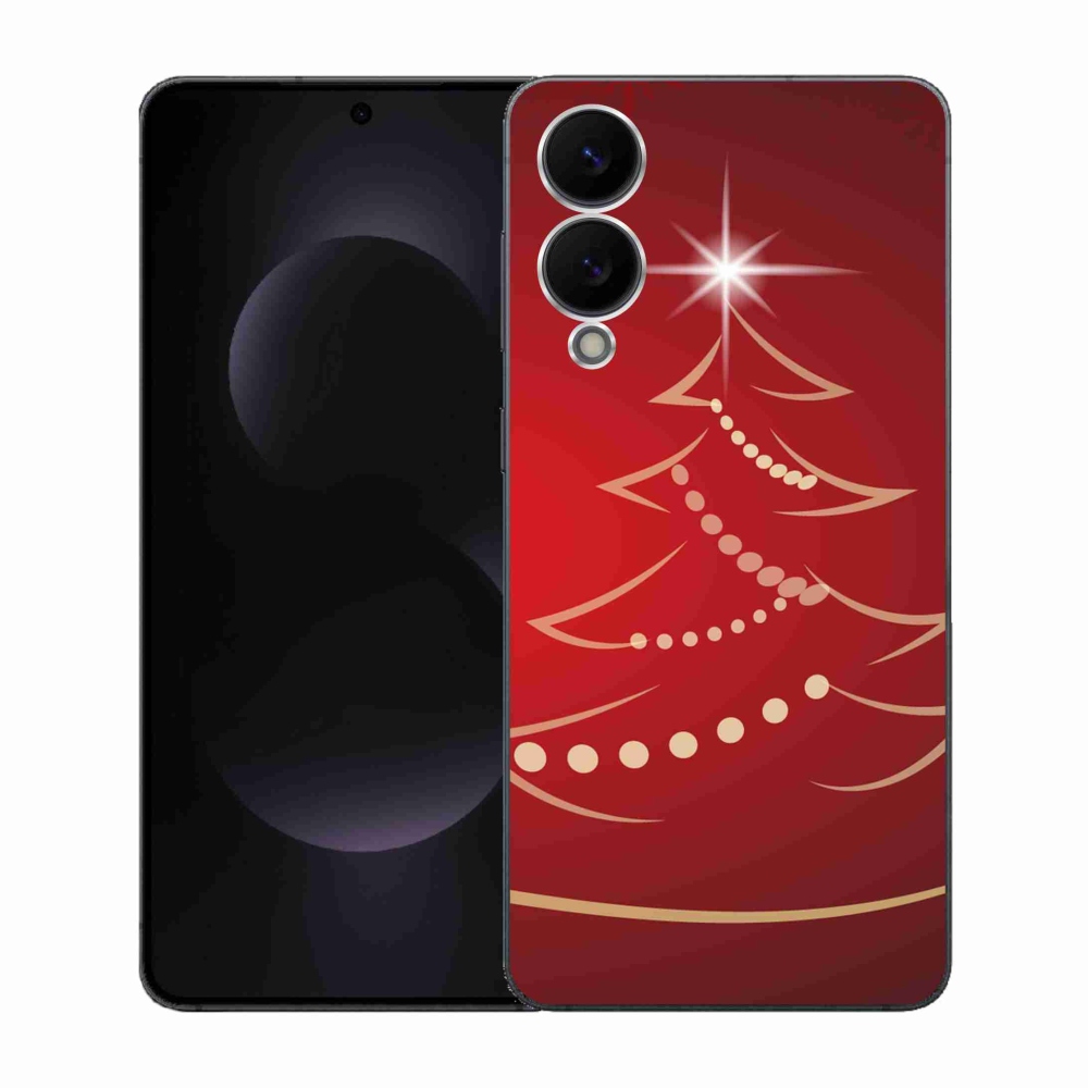 Gélový kryt mmCase na Samsung Galaxy S25 Edge - kreslený vianočný stromček