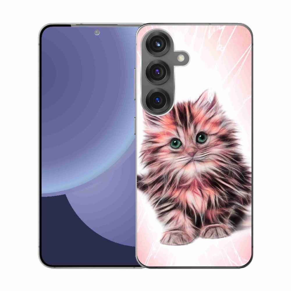 Gélový kryt mmCase na Samsung Galaxy S25 - roztomilé mačiatko