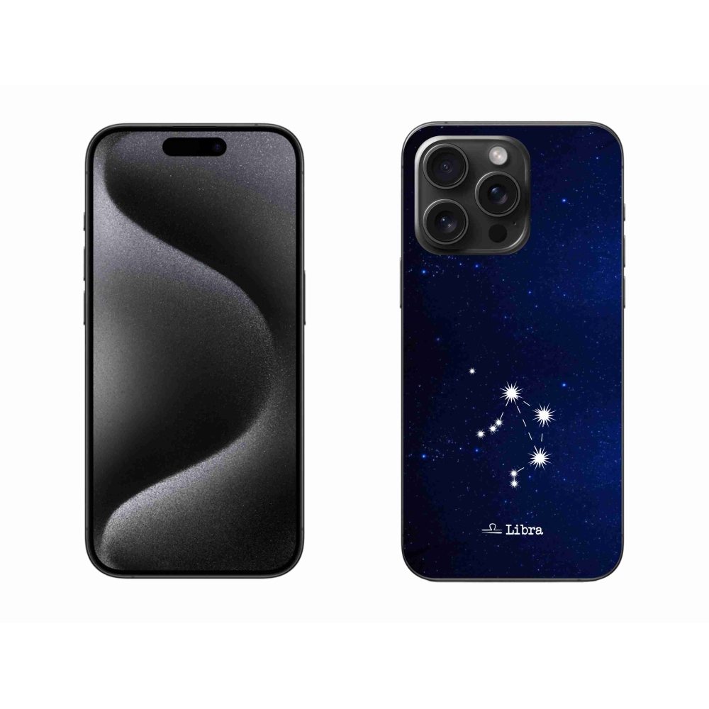 Gélový kryt mmCase na iPhone 15 Pro Max - súhvezdie Váhy