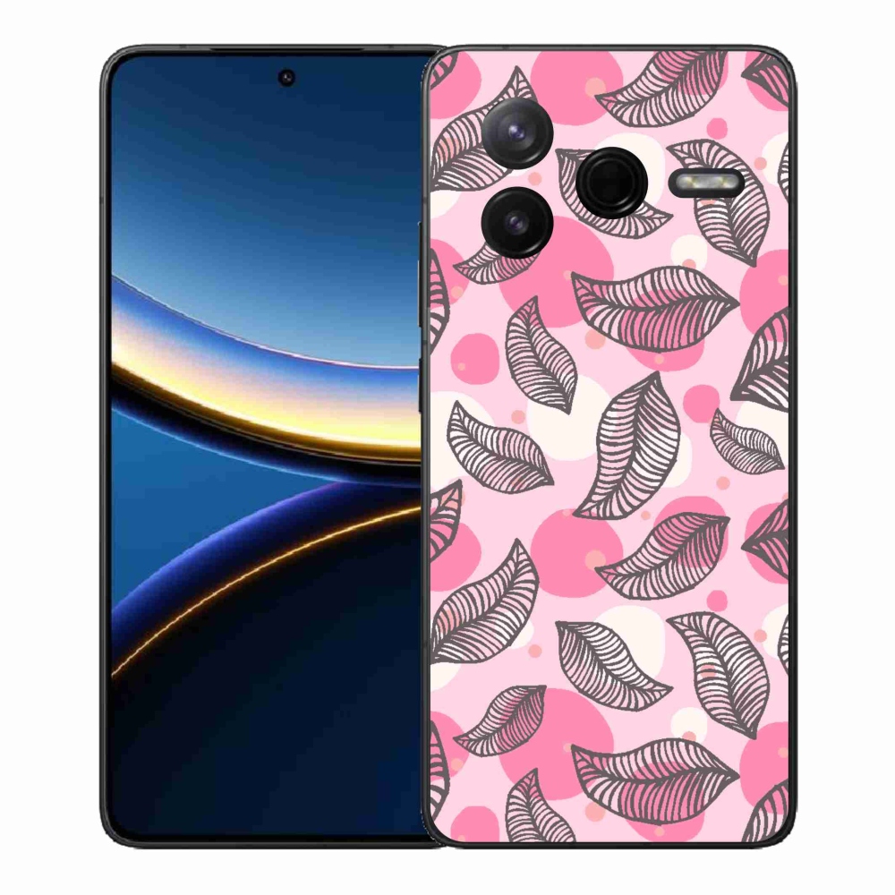Gélový kryt mmCase na Xiaomi Poco F7 Pro - kreslené padajúce listy