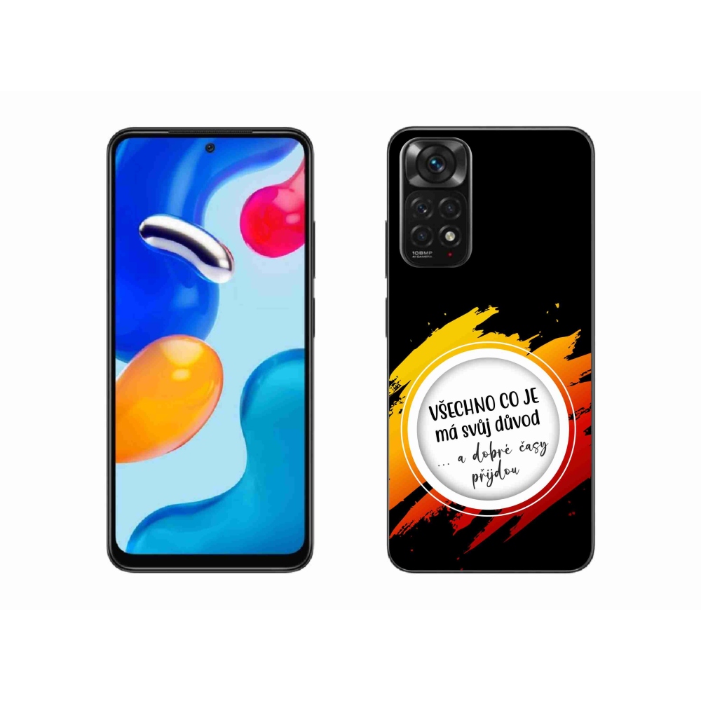 Gélový kryt mmCase na Xiaomi Redmi Note 11S 4G - citát 3 čierne pozadie