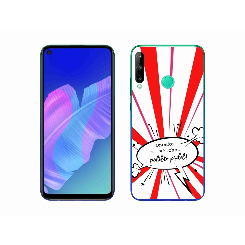 Gélový kryt mmCase na Huawei P40 Lite E - vtipný text 15 biele pozadie