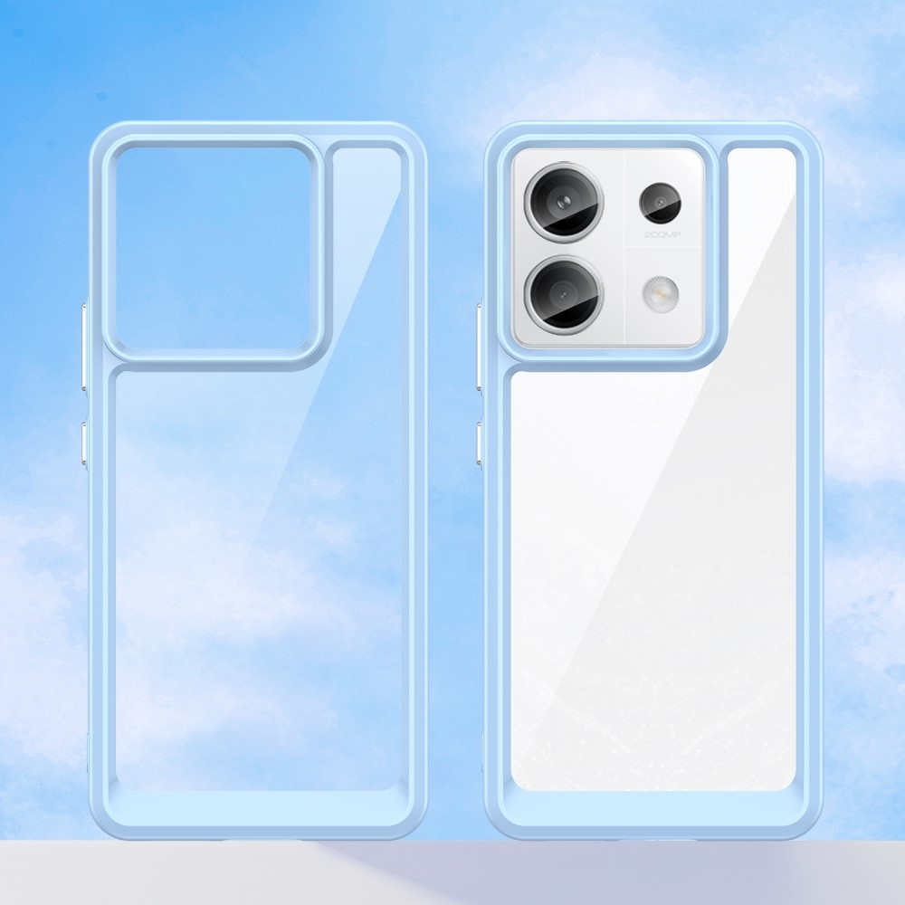 Gélový obal s pevným chrbtom na Xiaomi Redmi Note 13 Pro 5G/Poco X6 5G - modrý