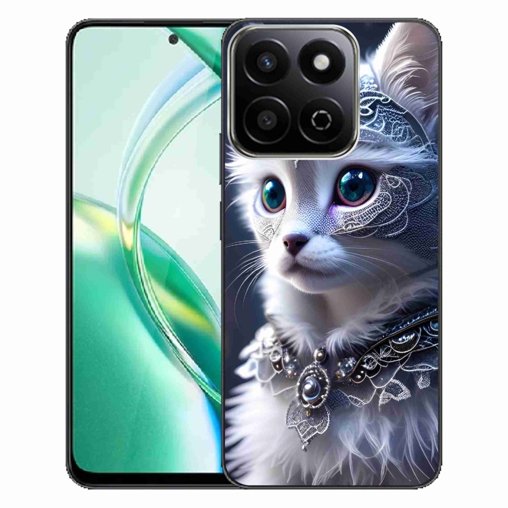 Gélový kryt mmCase na Honor 200 Smart 5G - biela mačka