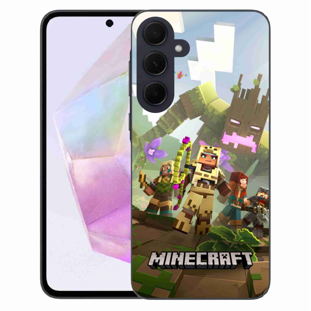 Gélový kryt mmCase na Samsung Galaxy A35 5G - minecraft 1