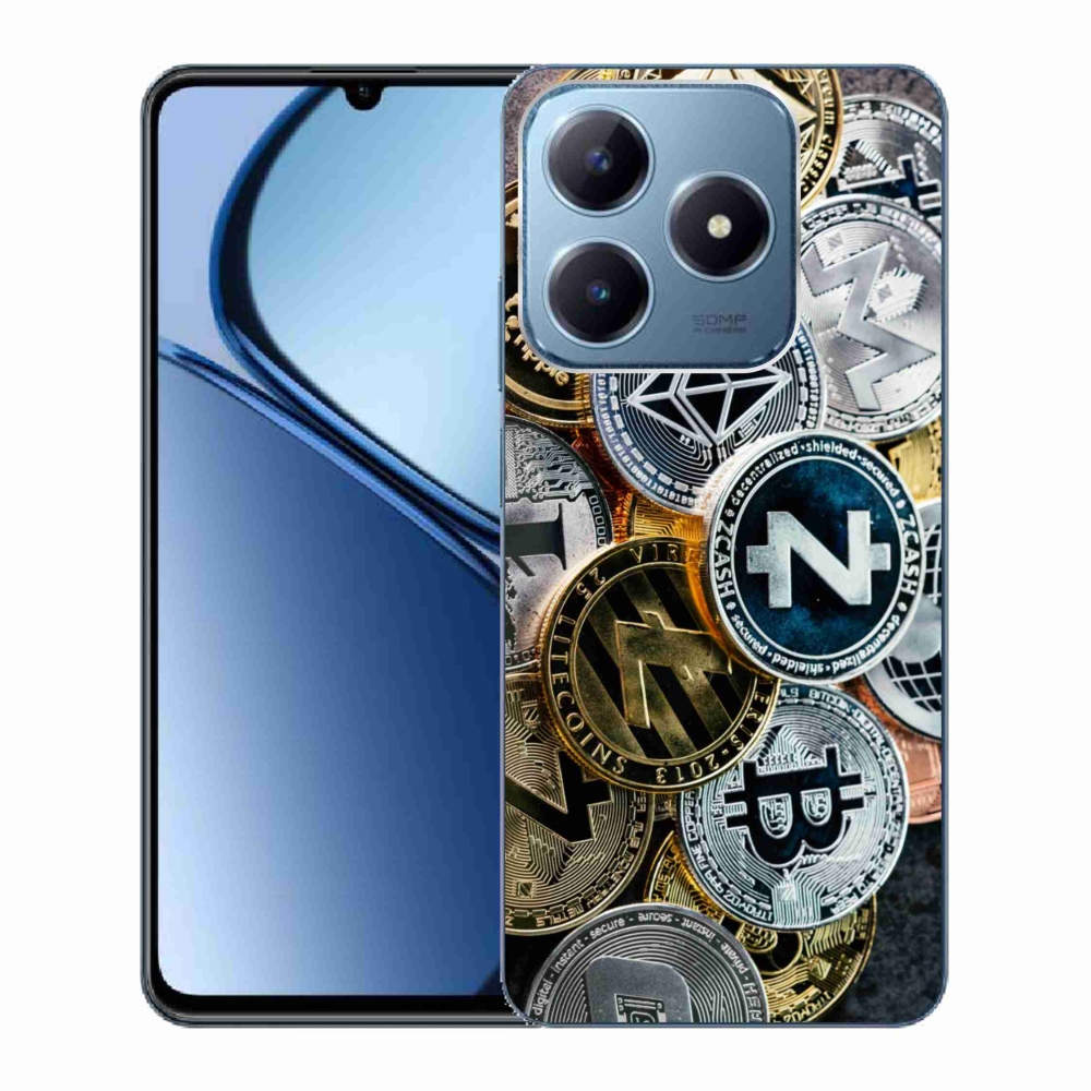 Gélový kryt mmCase na Realme C63 - kryptomeny