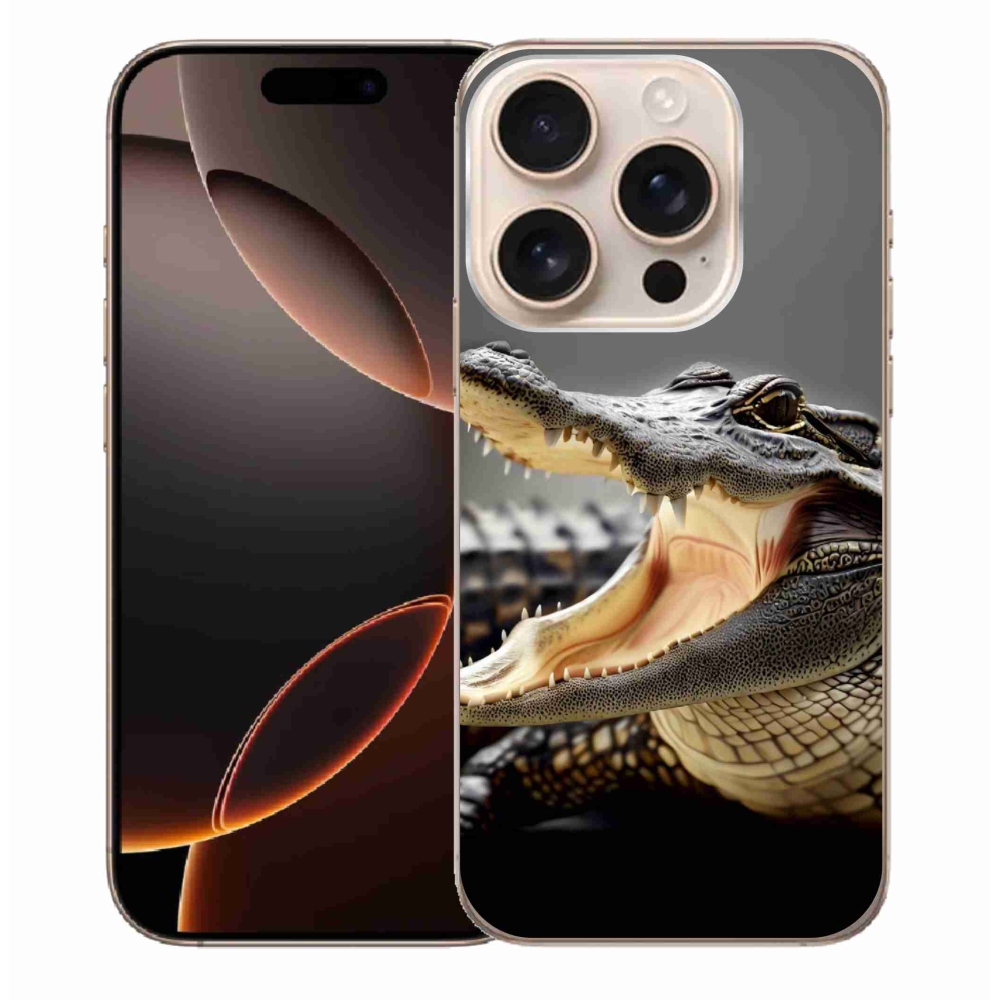 Gélový kryt mmCase na iPhone 16 Pro Max - krokodíl