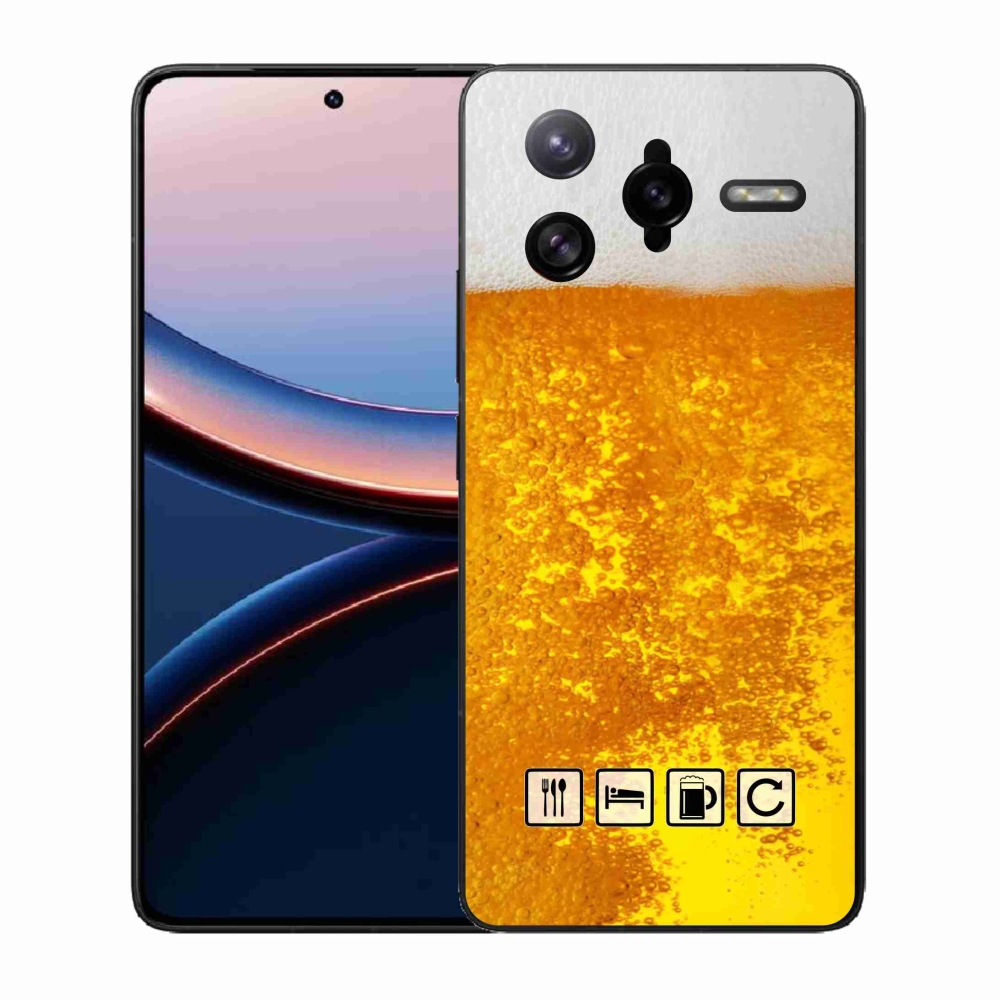 Gélový kryt mmCase na Xiaomi Poco F7 Ultra - pivný motív 3