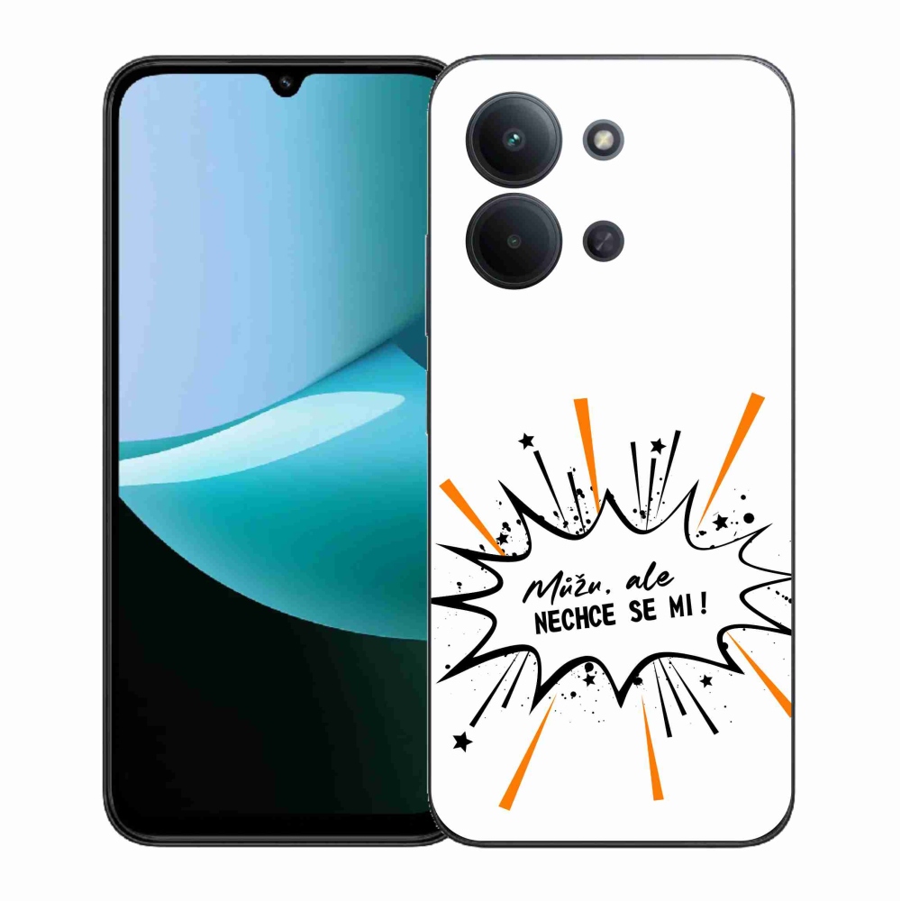 Gélový kryt mmCase na Xiaomi Redmi 15C 4G (171mm)/Poco C85 4G (171mm) - vtipný text 11 biele pozadie