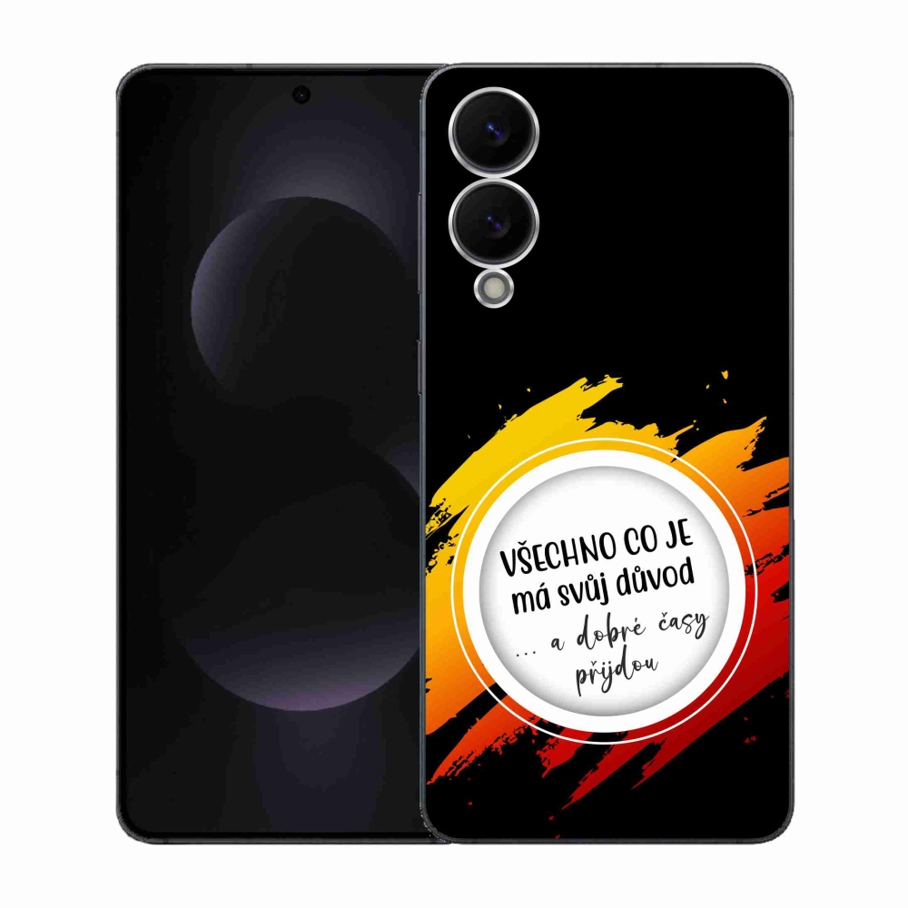Gélový kryt mmCase na Samsung Galaxy S25 Edge - citát 3 čierne pozadie