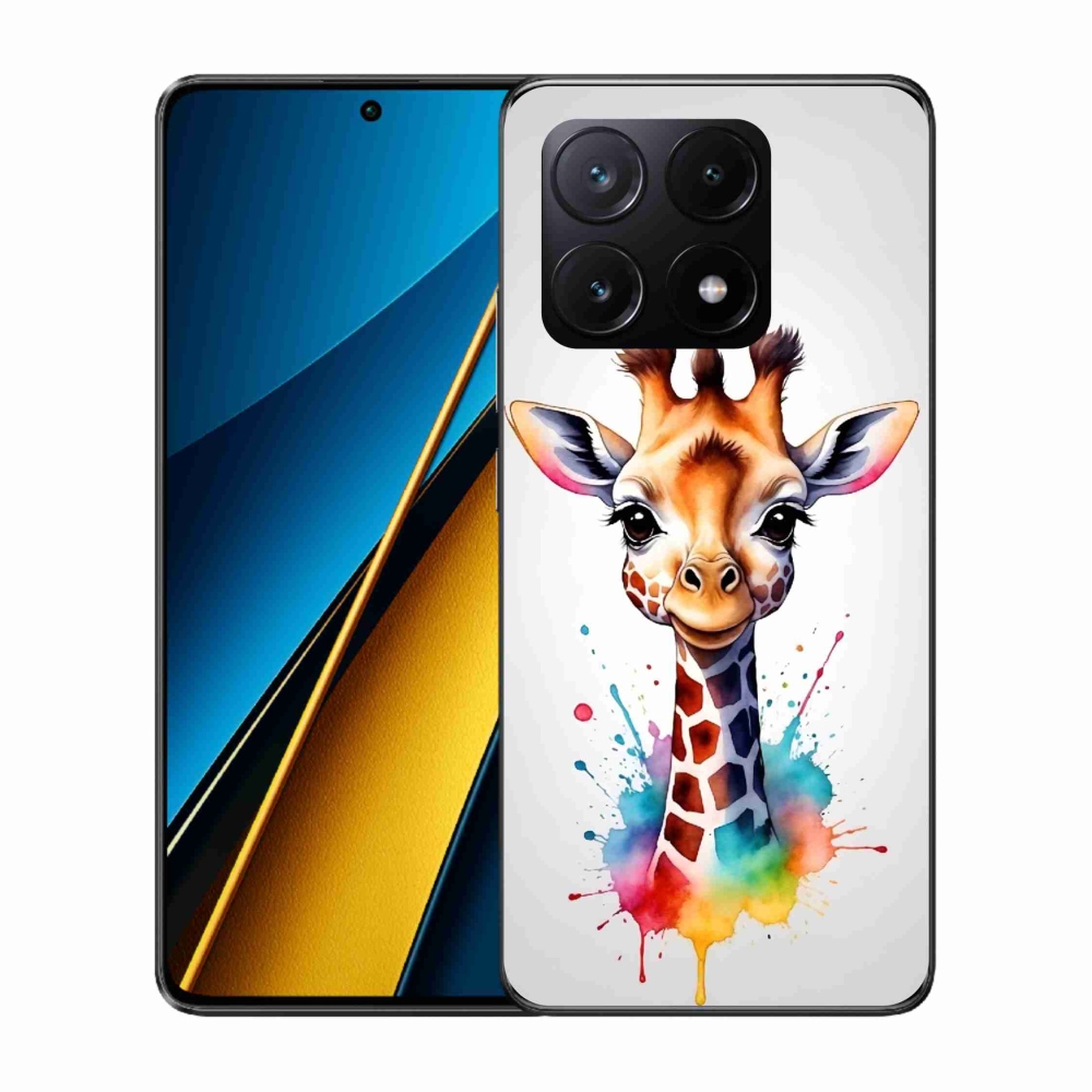 Gélový kryt mmCase na Xiaomi Poco X6 Pro 5G - žirafa 1