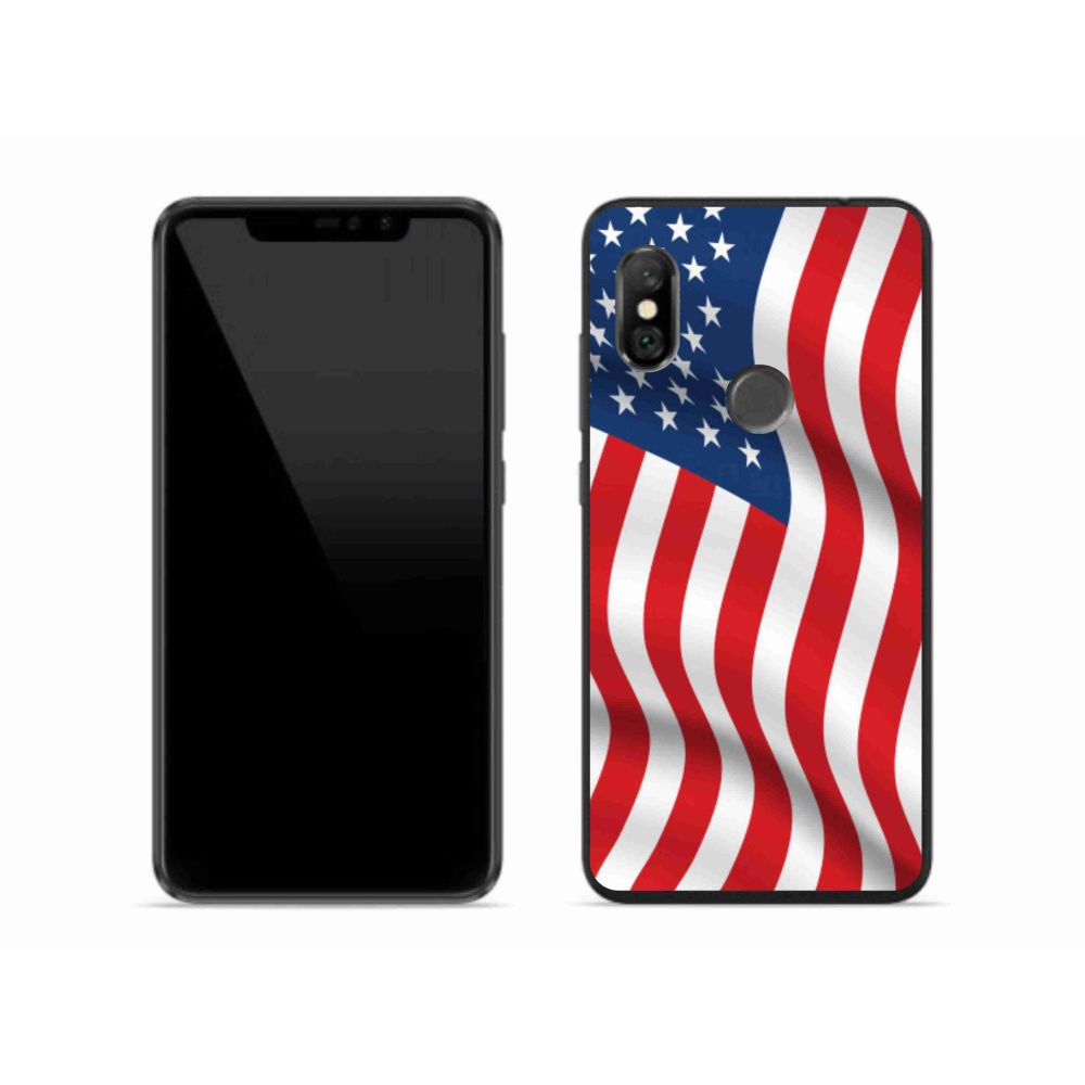 Gélový kryt mmCase na mobil Xiaomi Redmi Note 6 Pro - USA vlajka