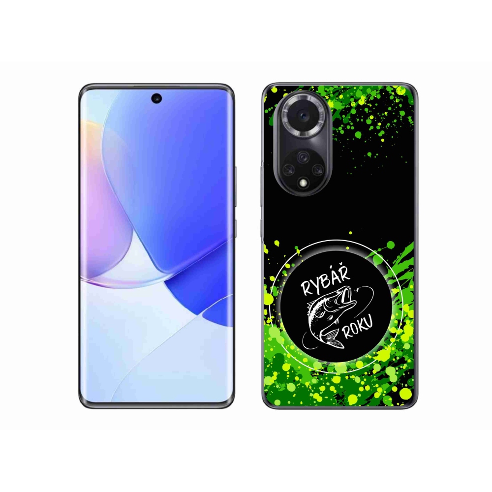 Gélový kryt mmCase na Honor 50 - rybár roku čierne pozadie