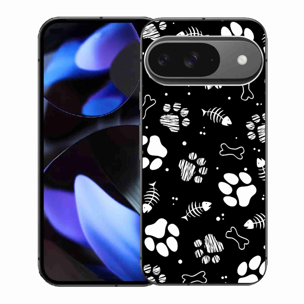 Gélový kryt mmCase na Google Pixel 9/9 Pro - psie labky
