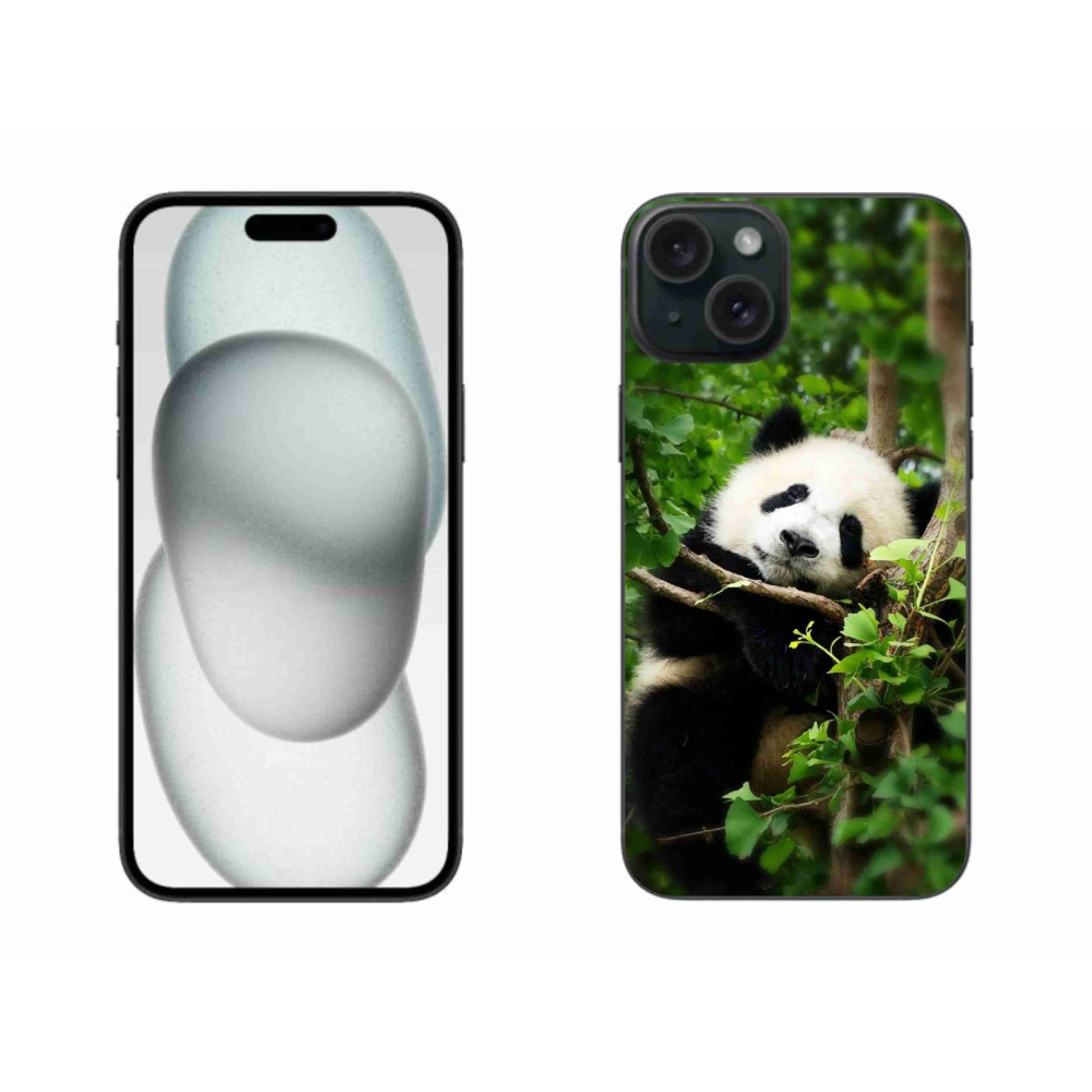 Gélový kryt mmCase na iPhone 15 Plus - panda