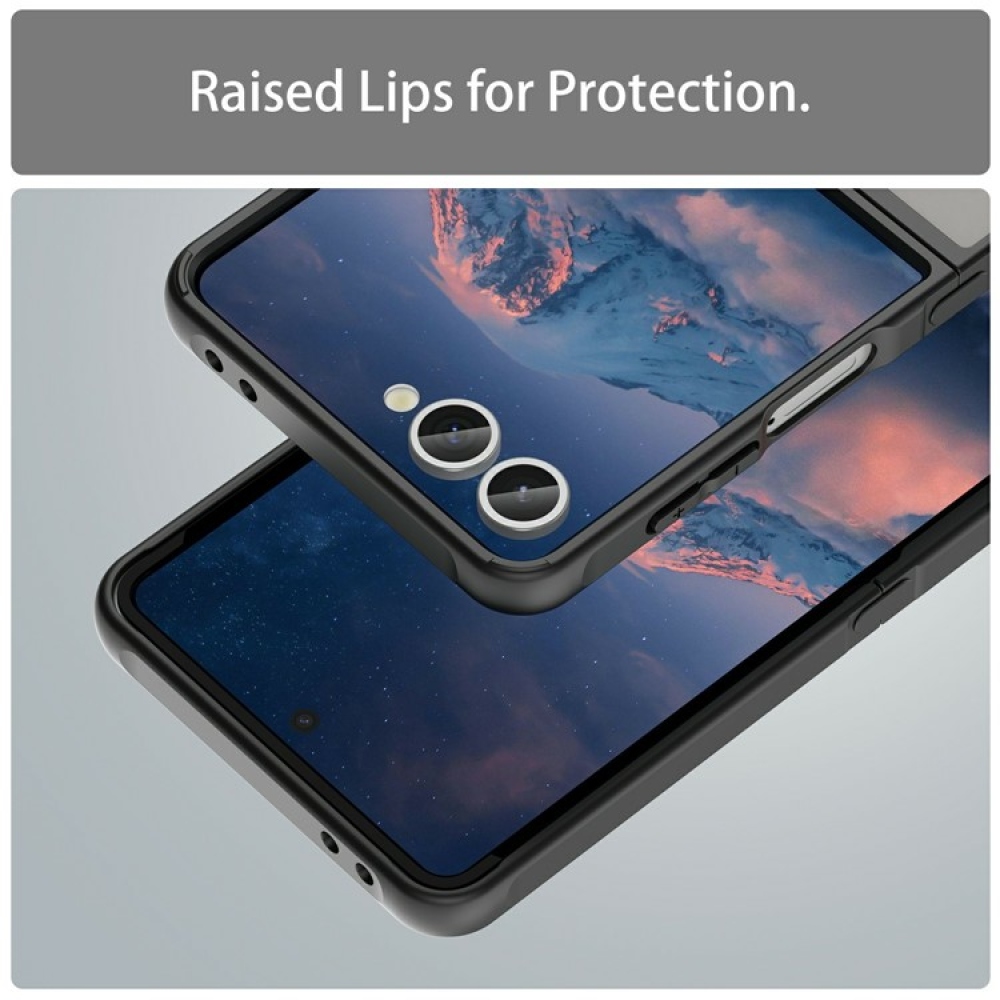 Case matný gélový obal s MagSafe na Samsung Galaxy Z Flip7 5G - čierny