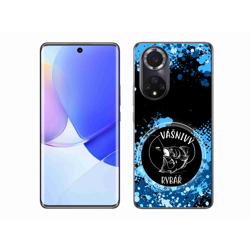 Gélový kryt mmCase na Honor 50 - vášnivý rybár čierne pozadie