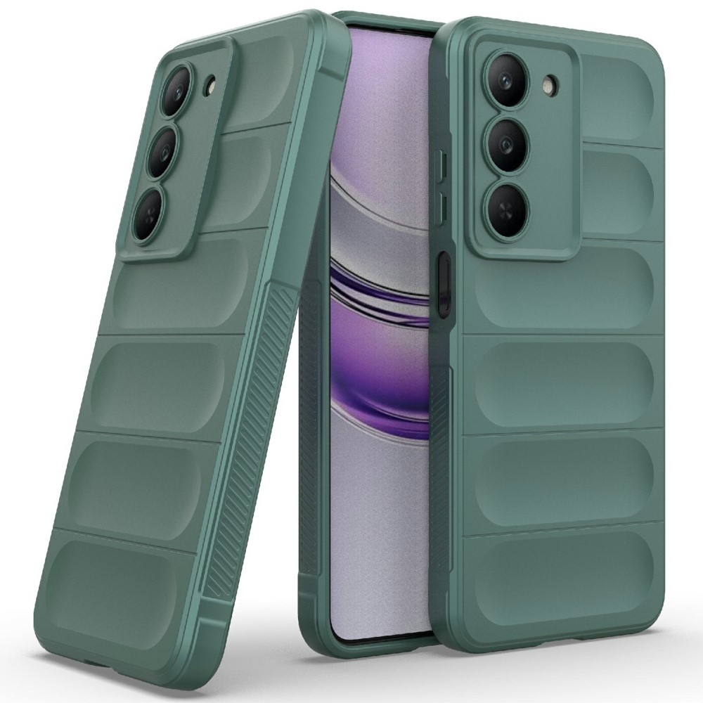 Rugg odolný gélový obal na Realme 14x 5G - zelený