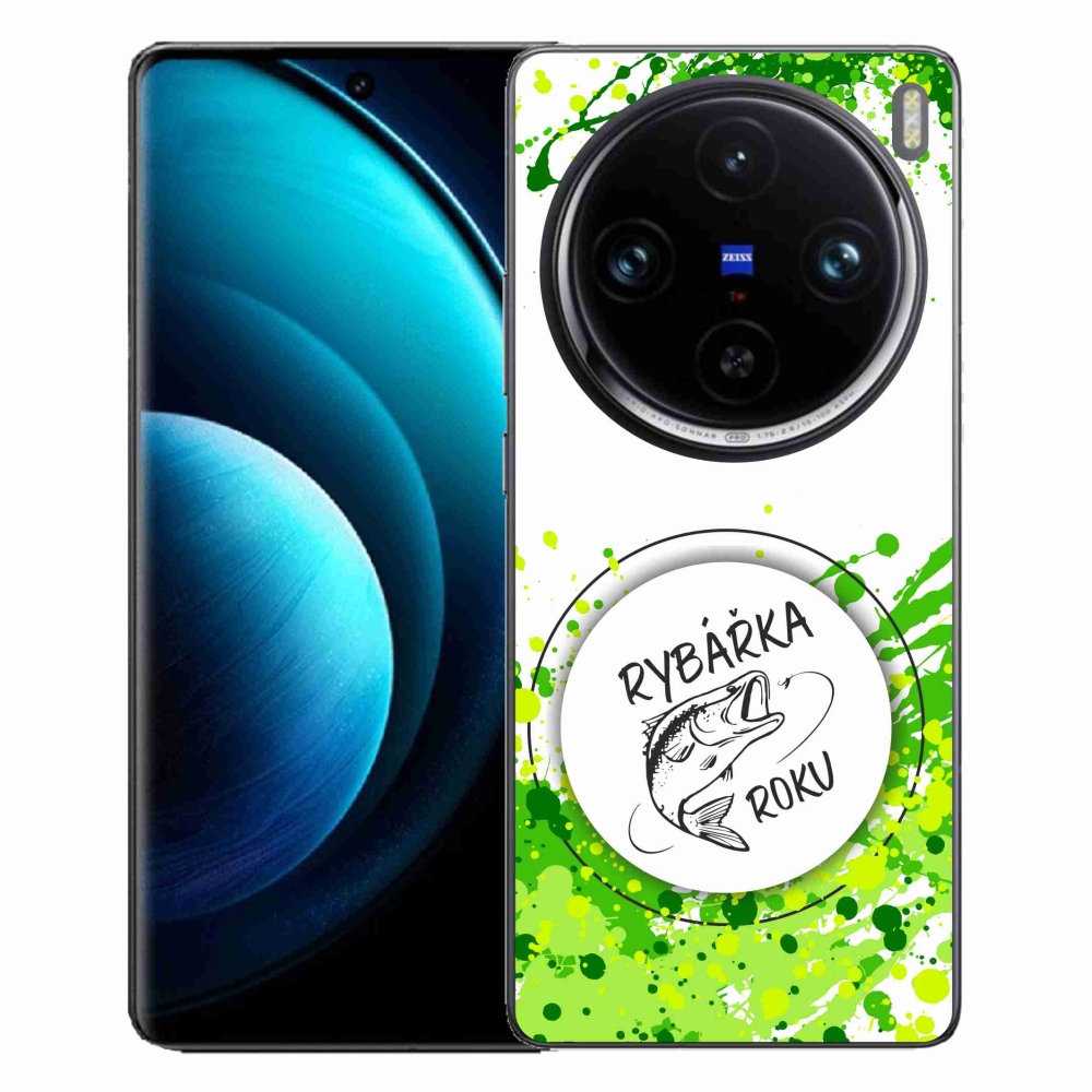 Gélový kryt mmCase na Vivo X100 Pro 5G - rybárka roka biele pozadie