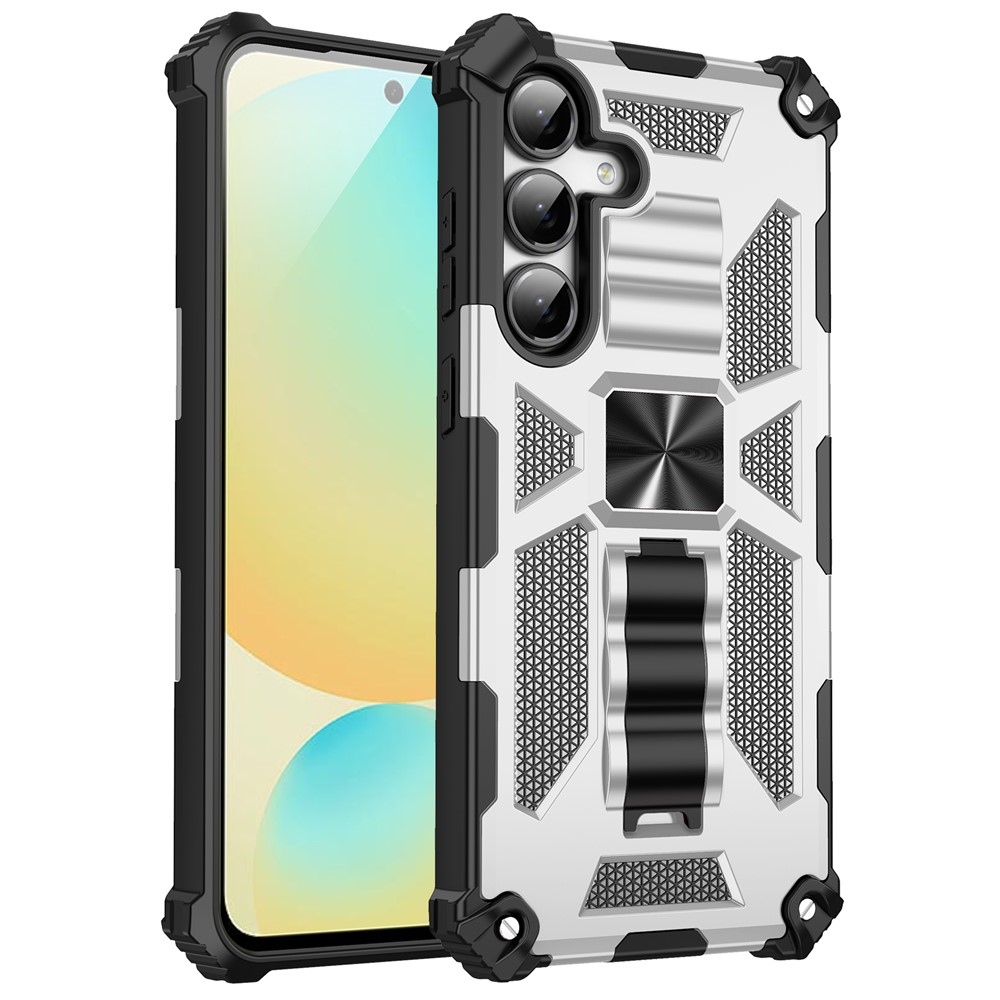 Shock odolný hybridný kryt pre Samsung Galaxy A17 5G/A26 5G - strieborný