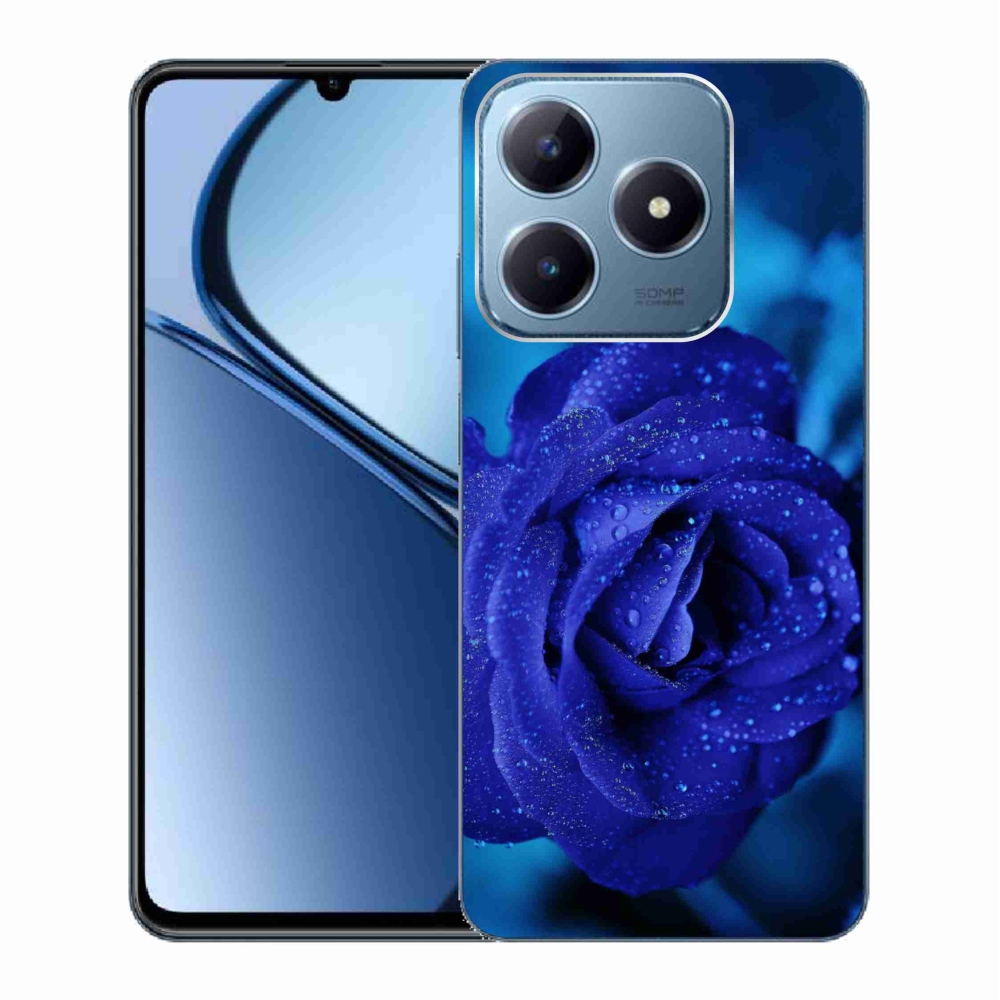 Gélový obal mmCase na Realme C63 - modrá ruža