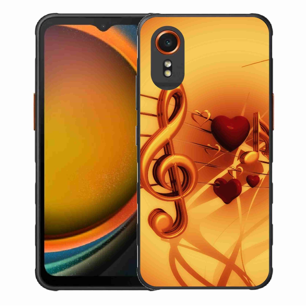 Gélový kryt mmCase na Samsung Galaxy Xcover 7 - noty